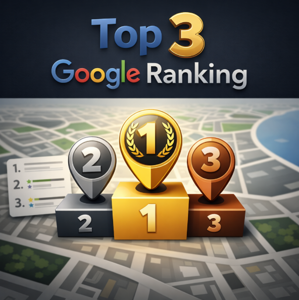 Lokale vindbaarheid in Google – Top 3 Google ranking